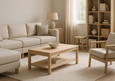 modular furniture in living room